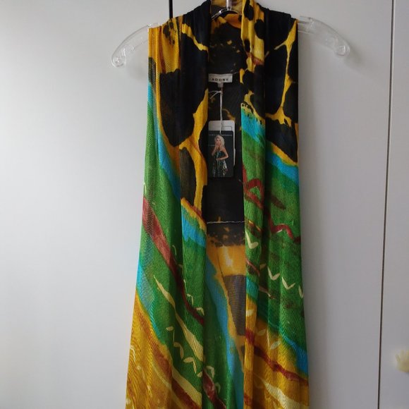 Vest, Skarf, Wrap, Funky Knitted & Hand Painted. - Picture 1 of 12